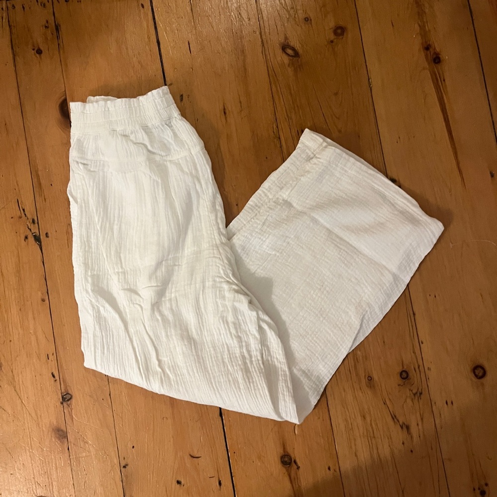 Anthropologie Kimber Paperbag-Waisted Trousers - White - Picture 7 of 8